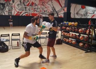 Ricky recurrió al boxeo para mejorar el juego de pies