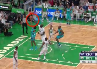 El increíble tapón del nuevo gigante de la NBA: ¡2,31 metros!