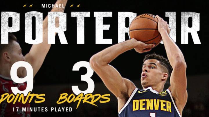 Michael Porter Jr., durante el partido