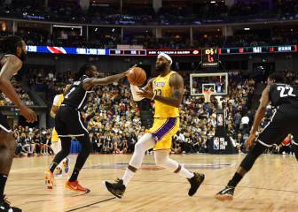 Los Nets ganan a los Lakers en el partido de la polémica china