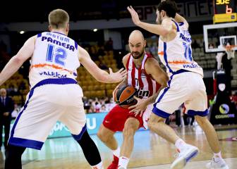 Resumen y resultado del Olympiacos-Valencia: Euroliga (89-63): Vendaval en El Pireo