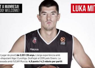 Luka Mitrovic llega al Manresa con un contrato temporal