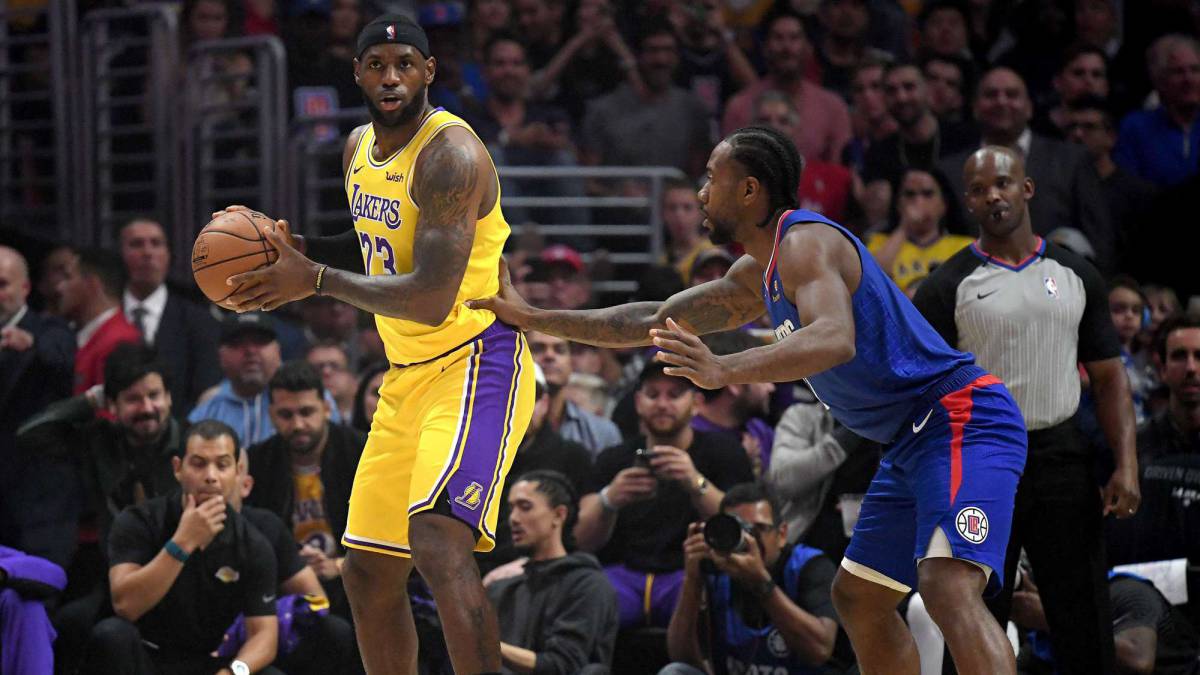 LeBron James y Kawhi Leonard