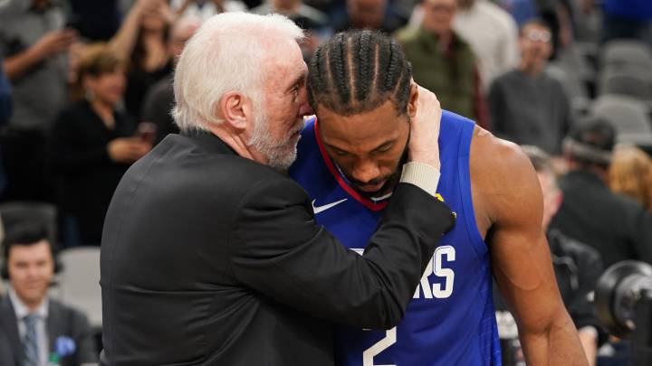 Gregg Popovich y Kawhi Leonard