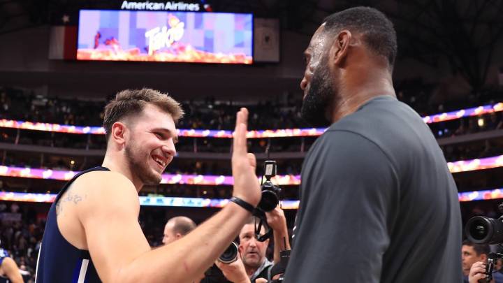 Luka Doncic y LeBron James (Lakers - Mavericks)