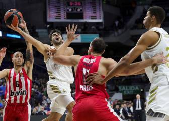 Resumen y resultado del Real Madrid-Olympiacos: Euroliga (93-77): El Madrid alarga su racha