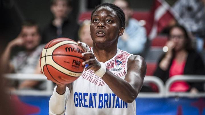 Temi Fagbenle, pívot británica, durante el último Eurobasket.