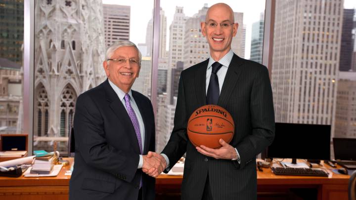 David Stern y Adam Silver