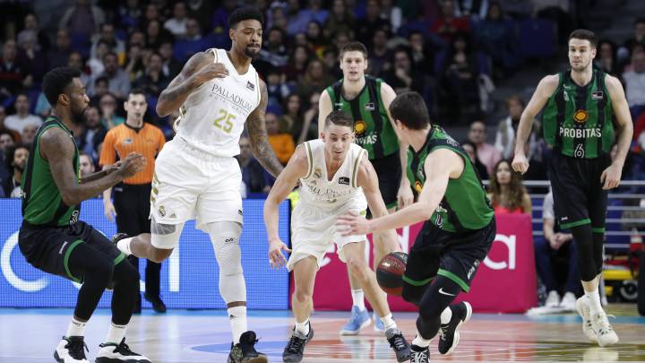 Resumen y resultado del Real Madrid - Joventut, ACB (83-86)