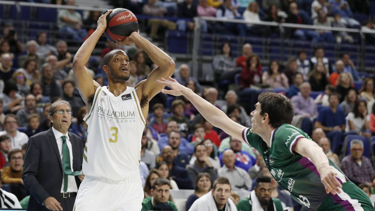 Anthony Randolph, durante un partido ante el Unicaja, rival al que el Real Madrid se enfrentó en la final de la Copa del Rey
