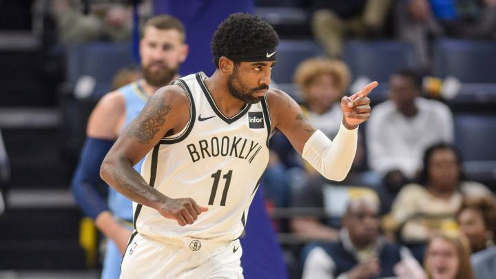 Kyrie Irving, durante un partido de la NBA con los Brooklyn Nets