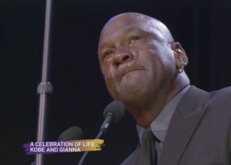 El discurso de Jordan a Kobe: el más grande de todos los tiempos no aguantó el llanto