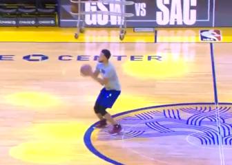 ¡Curry reaparece tras 117 días de su lesión y hace esta locura!