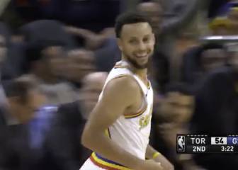 ¡Vuelven las cosas de Curry! Su sonrisa después de esta locura