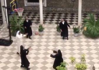 Ha dado la vuelta al mundo: unas monjas jugando al basket 'a su manera' en el convento