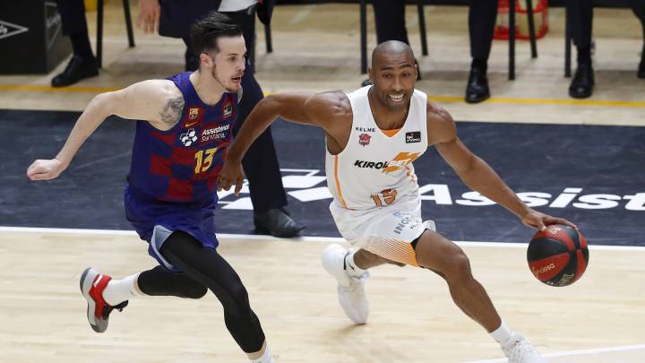 Jayson Granger, durante la final de la ACB que ha enfretnado al Barça y al Baskonia