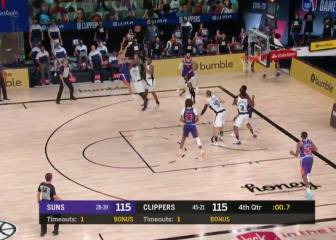 Como en las películas: la canasta sobre la hora que hace soñar a los Suns en la NBA