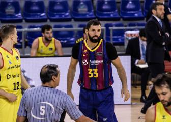 Y Mirotic bajó de la grada para ayudar y ganar