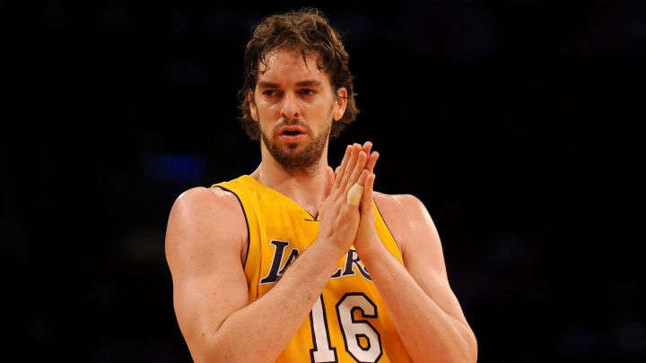 Pau Gasol, durante su etapa en los Lakers.