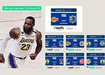 NBA en Movistar+: partidos y programación de diciembre