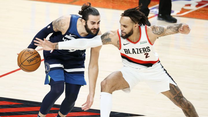 Ricky Rubio y Gary Trent