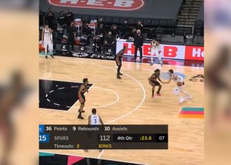 115-112 en el final y Doncic armó esta notable jugada