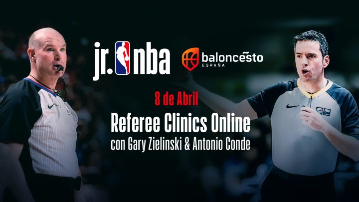 JR NBA y FEB unen fuerzas en un clínic virtual sobre arbitraje