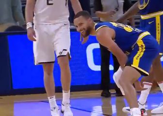 El triple de Curry para remontar el partido le pone esta cara