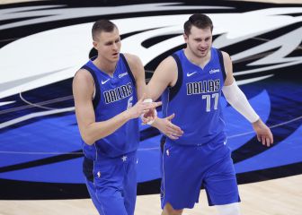 Porzingis, frustrado con Doncic