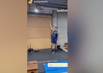 Willy Hernángomez y su salto de 3.5 metros que seguro que se hará viral... ¡Bestial!