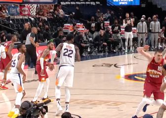 Locura de Jokic para terminar expulsado en caída de Denver