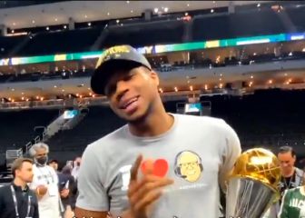 En plena fiesta de la NBA y Antetokounmpo le manda este mensaje a... ¡Murcia!