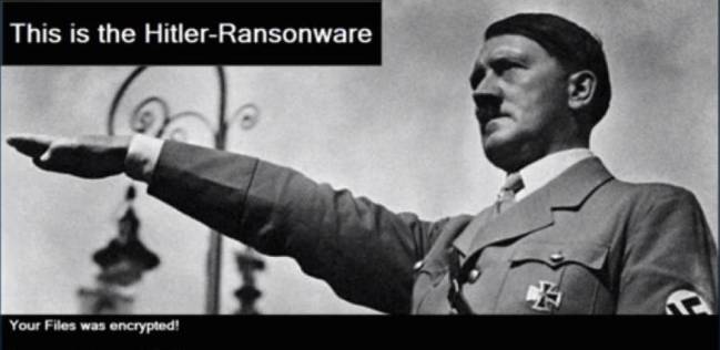 Adolf Hitler, alerta de virus informático