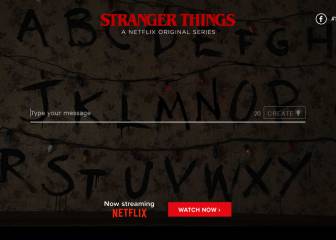 Escribe tu frase en la pared de Stranger Things