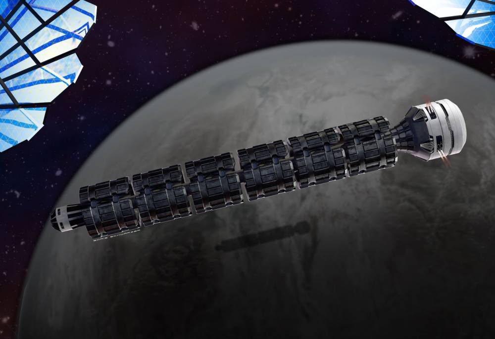 Así es el tren espacial que te llevará a Marte