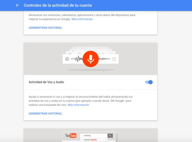 Cómo desactivar la grabación de Ok Google