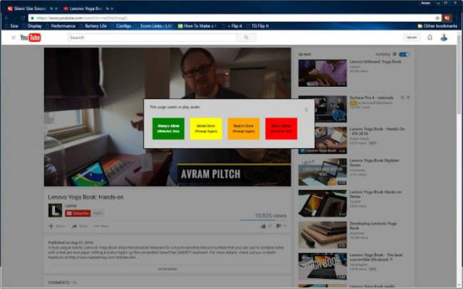 El complemento que silencia las webs en Chrome de Google