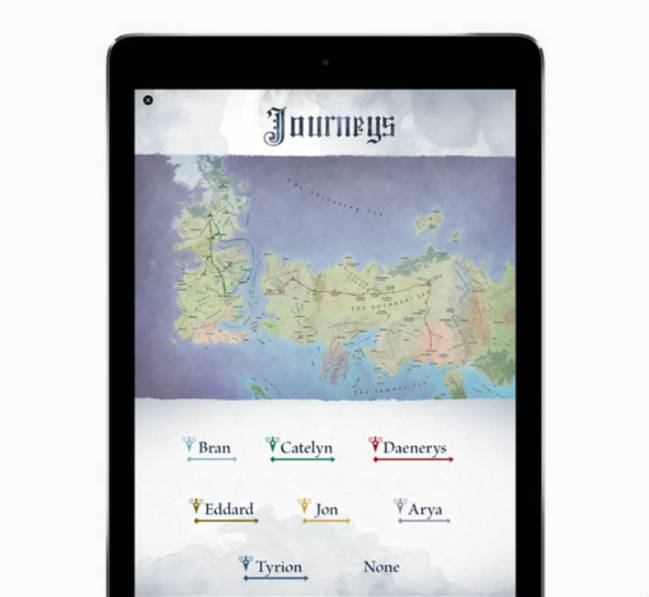 El mapa interactivo para seguir a los personajes de Juego de Tronos