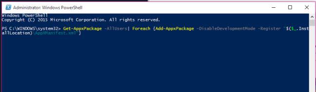 Copiar el código en Powershell