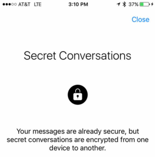 Mensajes secretos en Facebook Messenger