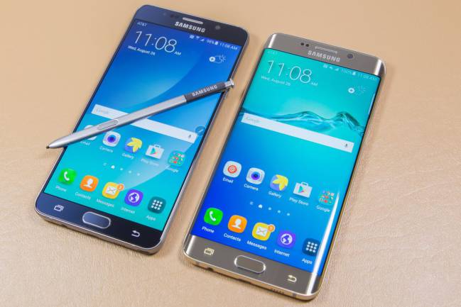 Samsung Galaxy Note 7 y S7 Edge
