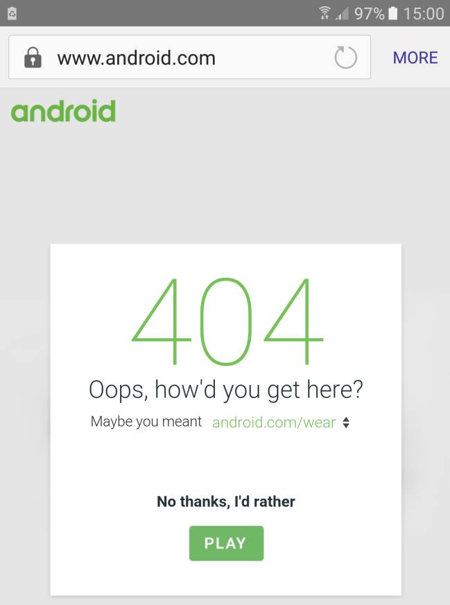 Minijuego secreto de Google y Android