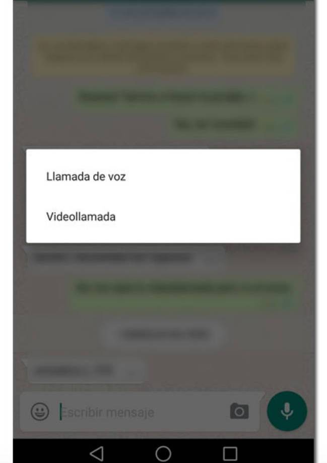 Videollamadas WhatsApp en Android