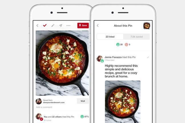 Pinterest nuevo botón