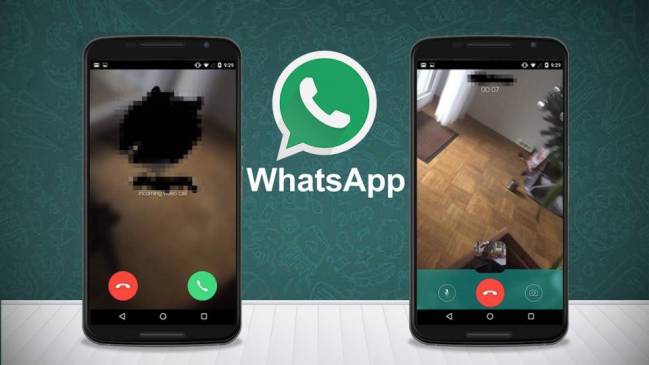 Interfaz de las videollamadas de WhatsApp