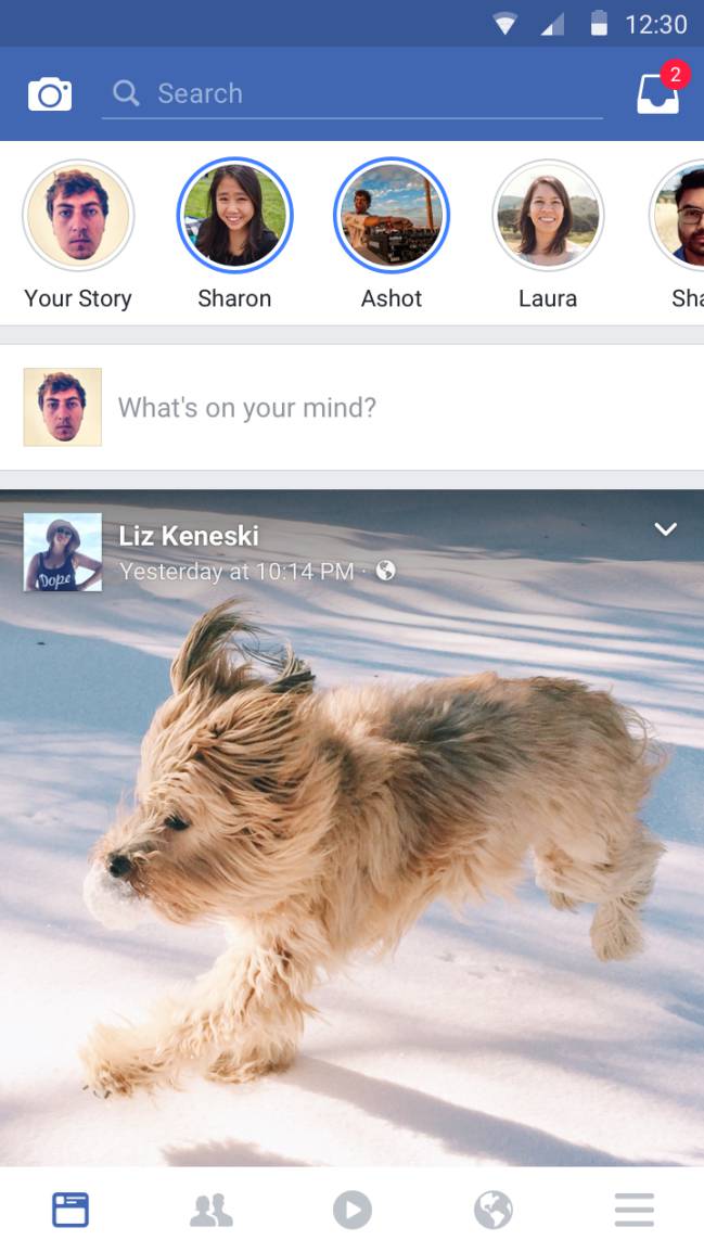 facebook stories interior