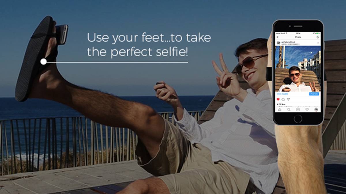 SelfieFeet, el gadget más absurdo para hacerse un selfi con el pie