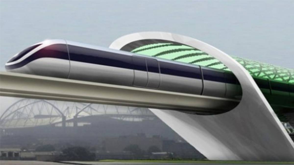 ¿Viajarías en este tren cápsula supersónico a 1200 kilómetros por hora?