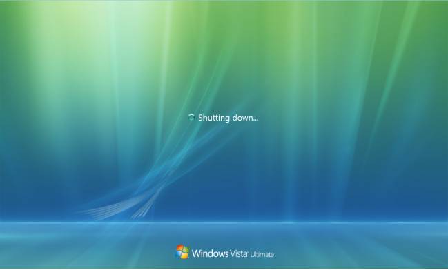 windows vista apagado