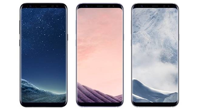 Los tres colores del Samsung Galaxy S8